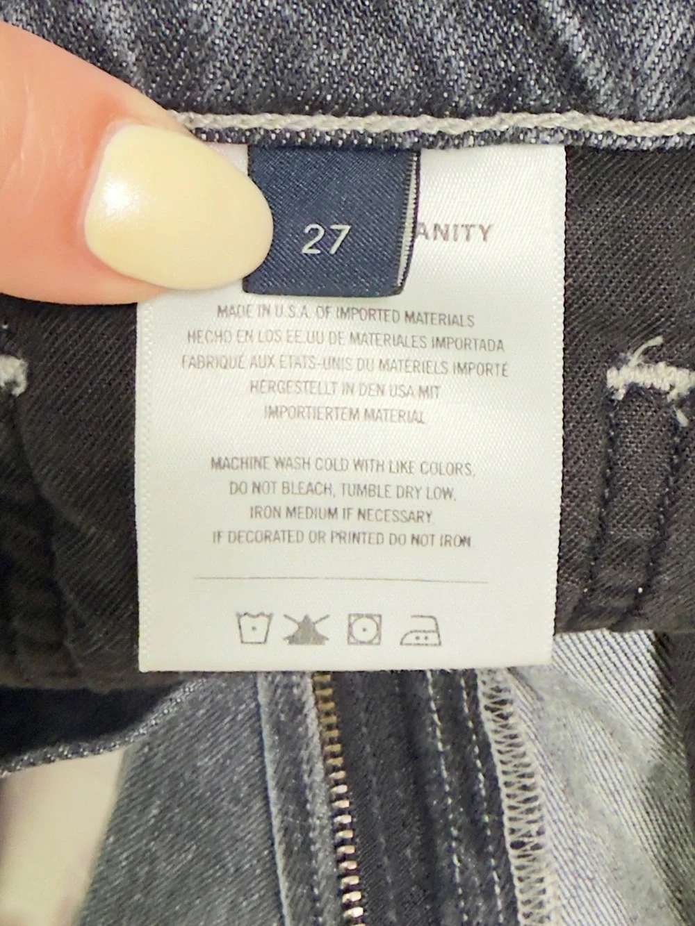 Citizens of Humanity Olivia Premium Vintage Gray High Rise Slim Jeans Size 27